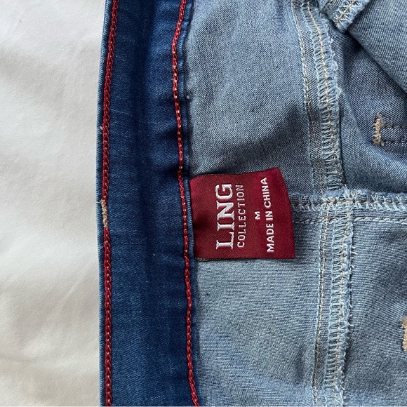 Dark-wash high waist Jeggings like new - Picture 3 of 3